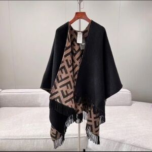 Fendi Reversible Poncho Cape